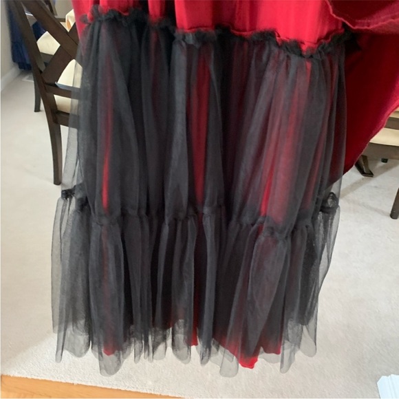 B Darlin Dress, Red Ball Gown from Dillards - Picture 5 of 7